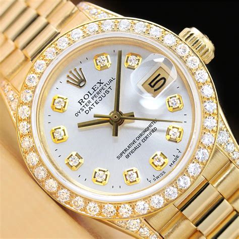 women's diamond rolex|ladies rolex with diamond bezel.